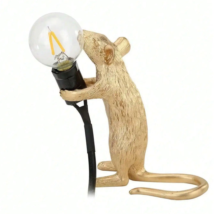 Modern Led Resin Animal Rat Table Lamp, Art Rat Shaped Bedside Gift Lamp, Led  Decorative Table Lamp (Bulb Included)