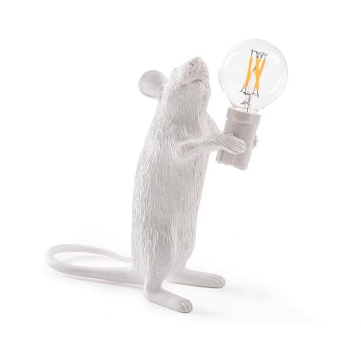 Modern LED Table Lights Resin Animal Rat Cat Squirrel LED Night Lights Mouse Table Lamps Home Decor Desk Lamp Lighting Fixtures